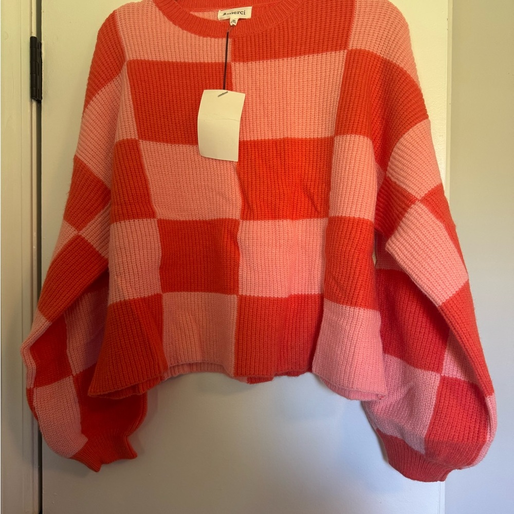 Colorful Checkered Sweater